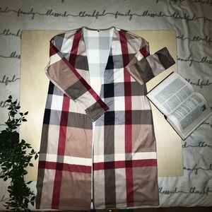 Plaid Cardigan
